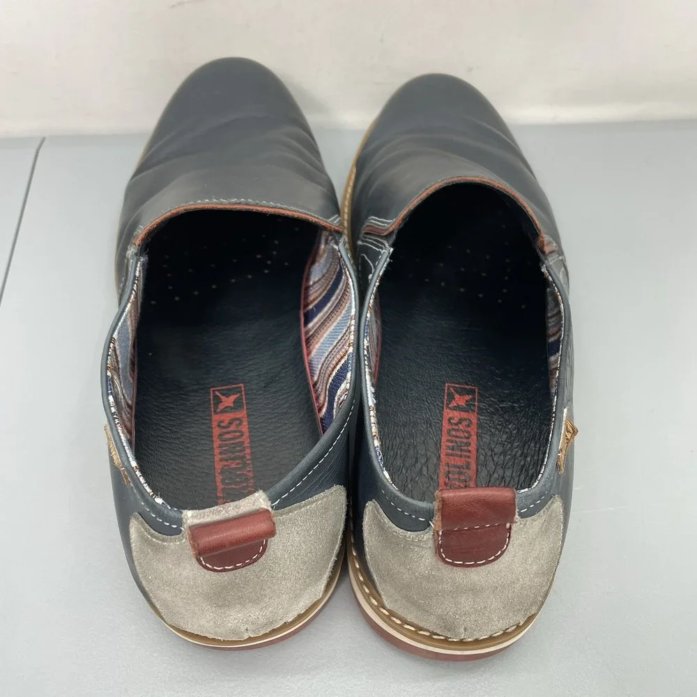 Pikolinos Berna Venetian Loafers Casual Comfort Calfskin Leather Blue Mens 12